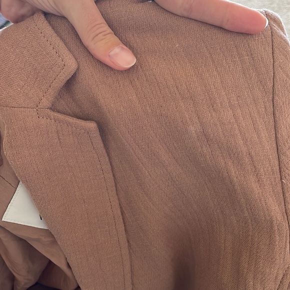 Madewell Larsen Blazer Cotton-Linen Relaxed Jacket W’s S Faded Earth Boho - Picture 15 of 16